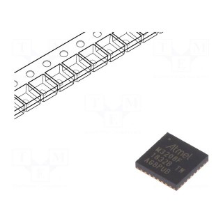 AVR microcontroller | EEPROM: 256B | SRAM: 4kB | Flash: 32kB | QFN32
