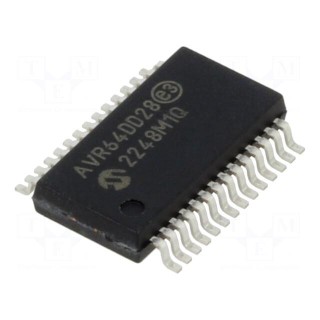 IC: AVR microcontroller | SSOP28 | Ext.inter: 23 | Cmp: 1 | AVR64