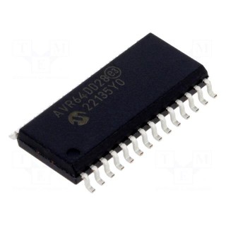 IC: AVR microcontroller | SO28 | 1.8÷5.5VDC | Cmp: 1 | AVR64 | AVR-DD
