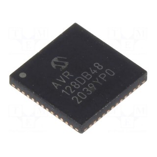 IC: AVR microcontroller | VQFN48 | 1.8÷5.5VDC | Cmp: 3 | AVR128 | AVR-DA
