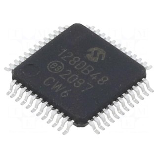 IC: AVR microcontroller | TQFP48 | 1.8÷5.5VDC | Cmp: 3 | AVR128 | AVR-DA