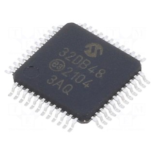 IC: AVR microcontroller | TQFP48 | Ext.inter: 41 | Cmp: 3 | AVR32 | 0.5mm