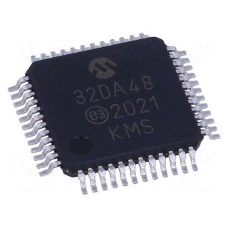 IC: AVR microcontroller | TQFP48 | 1.8÷5.5VDC | Cmp: 3 | AVR32 | AVR-DA