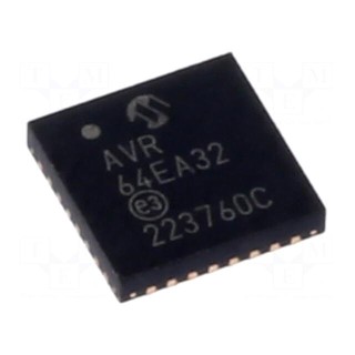 IC: AVR microcontroller | VQFN32 | 1.8÷5.5VDC | Ext.inter: 28 | Cmp: 2