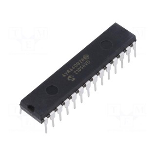 IC: AVR microcontroller | PDIP28 | Ext.inter: 22 | Cmp: 3 | AVR64