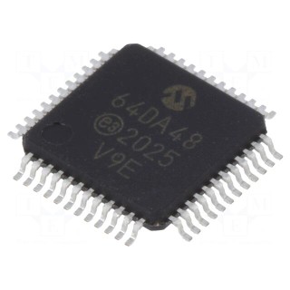 IC: AVR microcontroller | TQFP48 | 1.8÷5.5VDC | Cmp: 3 | AVR64 | AVR-DA