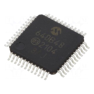 IC: AVR microcontroller | TQFP48 | Ext.inter: 41 | Cmp: 3 | AVR64 | 0.5mm