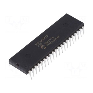 PIC microcontroller | Memory: 14kB | SRAM: 1024B | EEPROM: 256B | THT