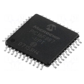 IC: PIC microcontroller | 14kB | 20MHz | 2÷5.5VDC | SMD | TQFP44 | PIC16