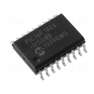 IC: PIC microcontroller | 3.5kB | 32MHz | 1.8÷5.5VDC | SMD | SO18 | PIC16