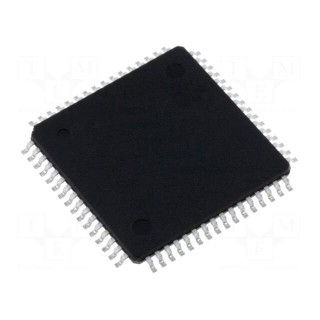 IC: AVR microcontroller | TQFP64 | Ext.inter: 50 | Cmp: 2 | ATXMEGA