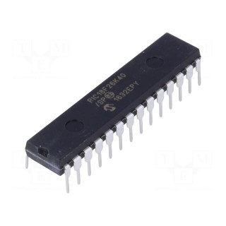 PIC microcontroller | Memory: 64kB | SRAM: 3.64kB | EEPROM: 1024B