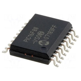 IC: PIC microcontroller | 7kB | 20MHz | A/E/USART,SSP | 4÷5.5VDC | SMD
