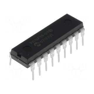 IC: PIC microcontroller | 7kB | 20MHz | A/E/USART,SSP | 4÷5.5VDC | THT