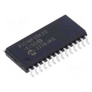 IC: PIC microcontroller | 64MHz | 2.3÷5.5VDC | SMD | SO28-W | PIC18