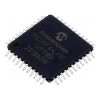 IC: PIC microcontroller | 40MHz | 2.7÷3.6VDC | SMD | TQFP44 | PIC18