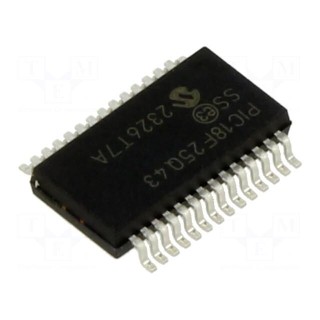 IC: PIC microcontroller | 64MHz | 1.8÷5.5VDC | SMD | SSOP28 | PIC18