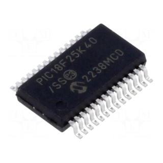 IC: PIC microcontroller | 64MHz | 2.3÷5.5VDC | SMD | SSOP28 | PIC18
