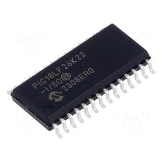 IC: PIC microcontroller | 64MHz | 1.8÷3.6VDC | SMD | SO28-W | PIC18