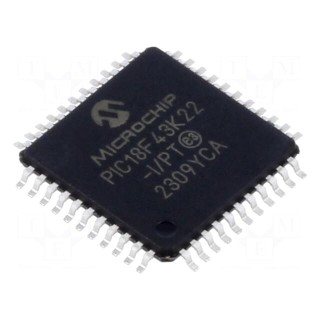 IC: PIC microcontroller | 64MHz | 2.3÷5.5VDC | SMD | TQFP44 | PIC18
