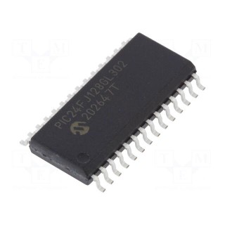 IC: PIC microcontroller | 128kB | 32MHz | SMD | QFN28 | PIC24 | 8kBSRAM