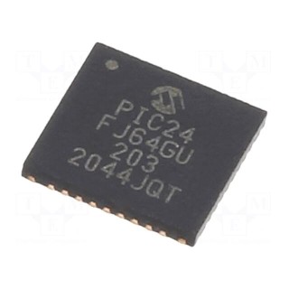 IC: PIC microcontroller | 64kB | 2÷3.6VDC | SMD | UQFN36 | PIC24