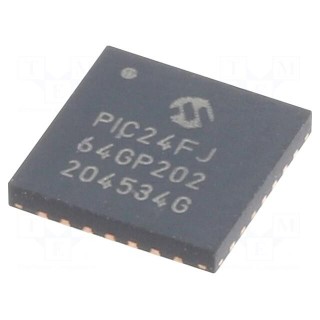 IC: PIC microcontroller | 64kB | 2÷3.6VDC | SMD | QFN28 | PIC24 | 8kBSRAM