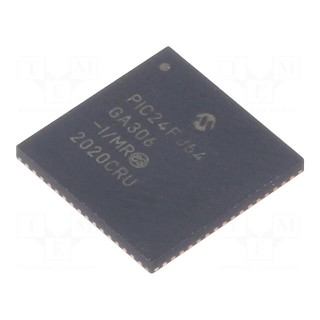 IC: PIC microcontroller | 64kB | 32MHz | SMD | QFN64 | PIC24 | 8kBSRAM