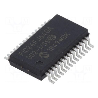 IC: PIC microcontroller | 64kB | 32MHz | SMD | SSOP28 | PIC24 | 8kBSRAM