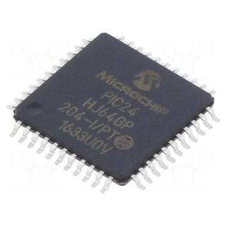 IC: PIC microcontroller | 64kB | SMD | TQFP44 | PIC24 | 8kBSRAM