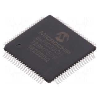 IC: dsPIC microcontroller | 128kB | 20kBSRAM | TQFP80 | 3÷3.6VDC