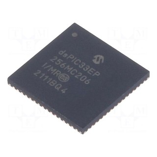IC: dsPIC microcontroller | 256kB | 32kBSRAM | QFN64 | DSPIC | 0.5mm