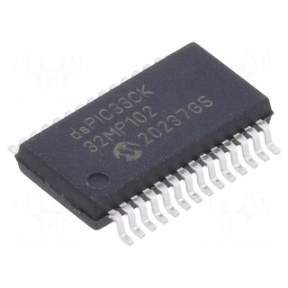 IC: dsPIC microcontroller | 32kB | 8kBSRAM | SSOP28 | DSPIC | 0.65mm