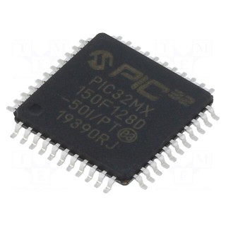 IC: PIC microcontroller | 128kB | 2.3÷3.6VDC | SMD | TQFP44 | PIC32