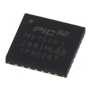 IC: PIC microcontroller | 128kB | 2.3÷3.6VDC | SMD | QFN28 | PIC32