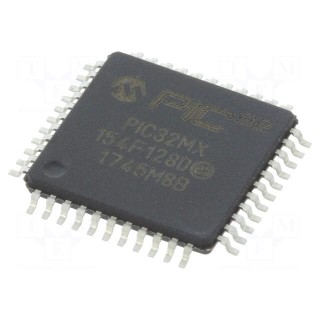 IC: PIC microcontroller | 128kB | 2.5÷3.6VDC | SMD | TQFP44 | PIC32