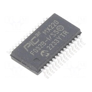 IC: PIC microcontroller | 32kB | 2.3÷3.6VDC | SMD | SSOP28 | PIC32