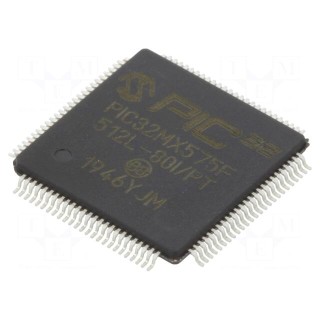 IC: PIC microcontroller | 512kB | 2.3÷3.6VDC | SMD | TQFP100 | PIC32