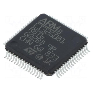IC: ARM microcontroller | 64MHz | LQFP64 | 1.7÷3.6VDC | -40÷85°C