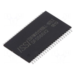 SRAM memory | 512kx16bit | 2.4÷3.6V | 10ns | TSOP44 II | parallel