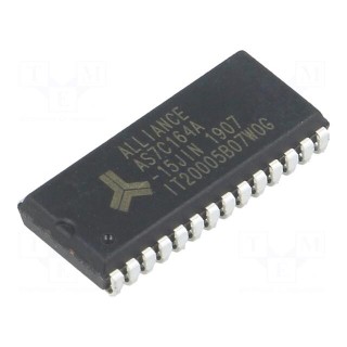 SRAM memory | 8kx8bit | 4.5÷5.5V | 15ns | SOJ28