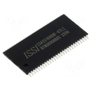 IC: DRAM memory | 128MbDRAM | 2Mx16bitx4 | 166MHz | 6ns | TSOP54 II