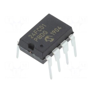 EEPROM memory | I2C | 128x8bit | 1.7÷5.5V | 1MHz | DIP8 | serial