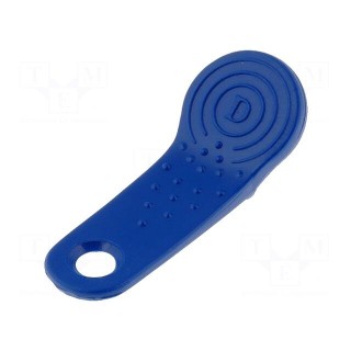 Pellet memory holder in a keychain | blue
