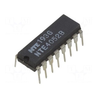 IC: analog switch | multiplexer | DIP16 | 3÷18VDC | 600uA | CMOS