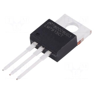 IC: voltage regulator | fixed | -15V | 1.5A | TO220 | THT | tube | 0÷125°C