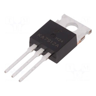 IC: voltage regulator | linear,fixed | -12V | 1A | TO220 | THT