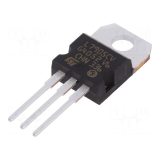 IC: voltage regulator | linear,fixed | -5V | 1.5A | TO220AB | THT | tube