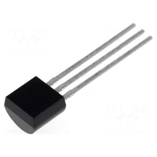Temperature sensor | diode | -40÷100°C | TO92 | THT | Accur: ±2°C