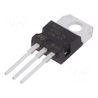 IC: voltage regulator | linear,fixed | 15V | 1.5A | TO220 | THT